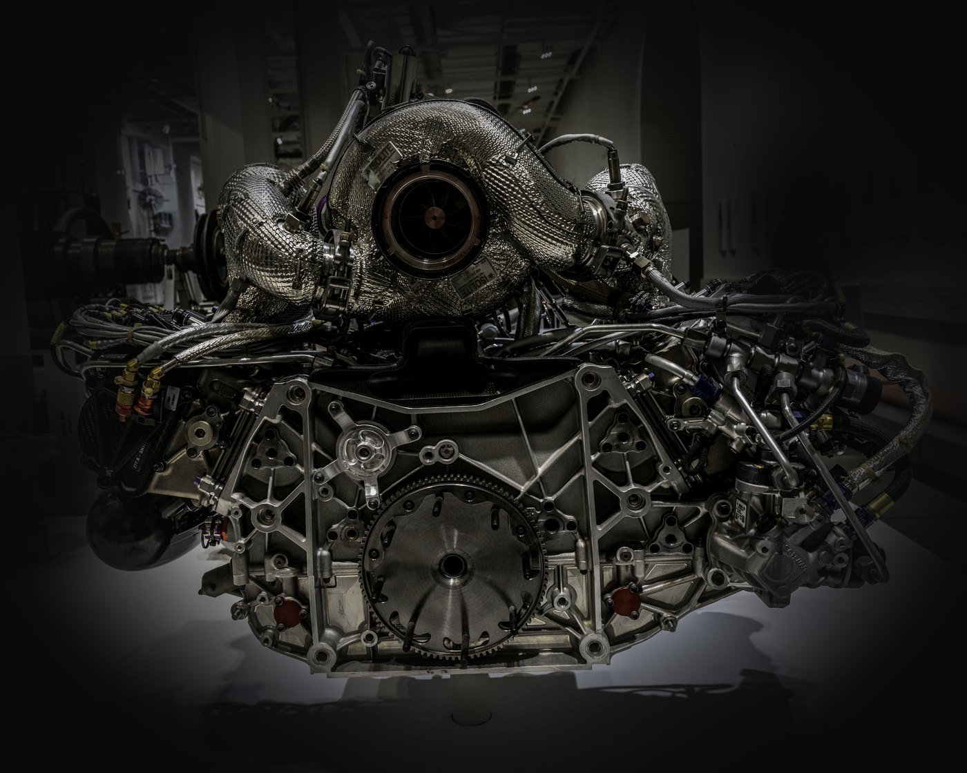 Turbocharged racing V engine